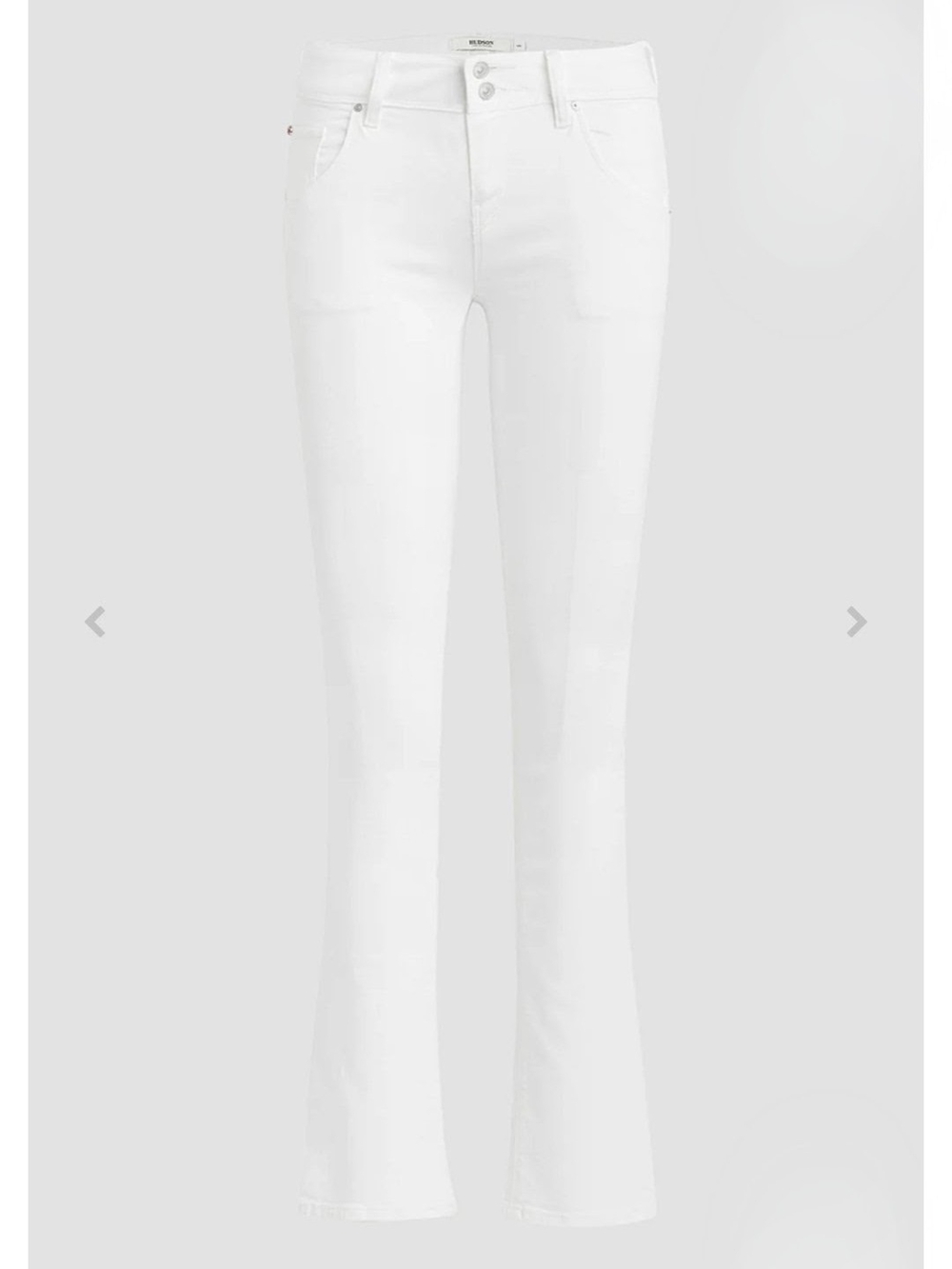 NWT Hudson White Mid-Rise Jeans. Bootcut Ankle Decorative Back Pockets Size 26. - Picture 5 of 6